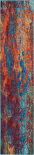 Load image into Gallery viewer, Nourison Celestial CES08 Blue and Red 10&#39; Runner Hallway Rug CES08 Atlantic
