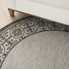 Load image into Gallery viewer, Nourison Country Side 5&#39; Round Area Rug CTR03 Ivory/Charcoal
