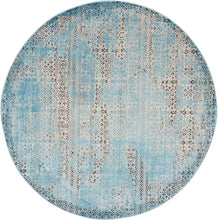 Load image into Gallery viewer, Nourison Karma KRM01 Blue 5&#39; Round Area Rug KRM01 Blue
