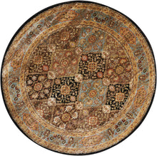 Load image into Gallery viewer, Nourison Delano DEL03 Black 5&#39; Round Area Rug DEL03 Black/Blue
