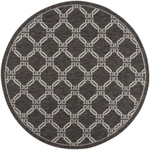 Load image into Gallery viewer, Nourison Country Side 5&#39; Round Area Rug CTR02 Charcoal
