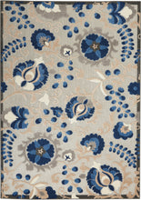 Load image into Gallery viewer, Nourison Aloha 6&#39;x9&#39; Blue Patio Area Rug ALH17 Natural/Blue
