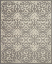 Load image into Gallery viewer, Nourison Jubilant JUB06 Grey 8&#39;x10&#39; Large Low-pile Rug JUB06 Ivory/Grey

