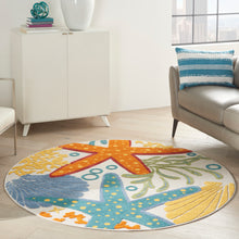 Load image into Gallery viewer, Nourison Aloha 4&#39; Round Area Rug ALH24 Multicolor
