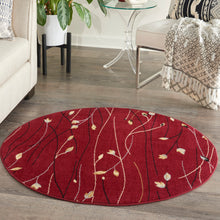 Load image into Gallery viewer, Nourison Grafix GRF15 Red 4&#39; Round Area Rug GRF15 Red
