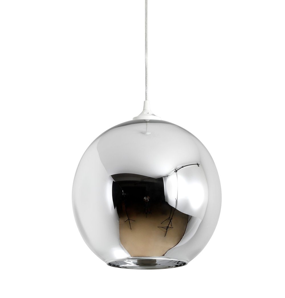 Mirror Ball Shade Pendant Lamp - Chrome