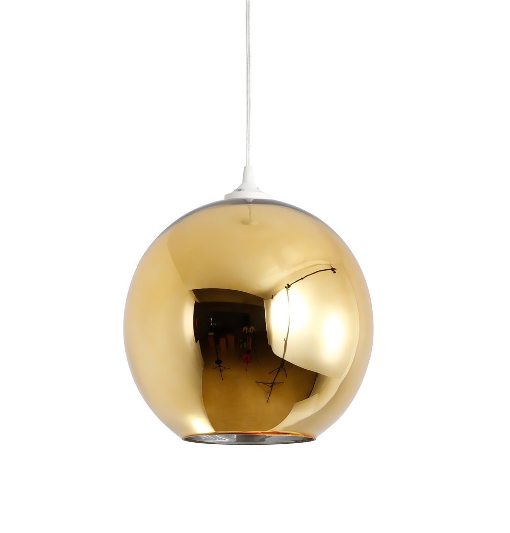 Mirror Ball Shade Pendant Lamp - Gold - GFURN
