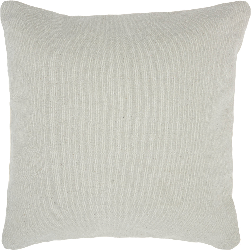 Nourison Life Styles Stonewash Solid Sand Throw Pillow DL506 20