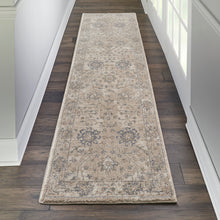 Load image into Gallery viewer, Kathy Ireland Moroccan Celebration 8&#39; Runner Area Rug KI384 Ivory/Sand
