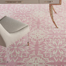 Load image into Gallery viewer, Nourison Jubilant 7&#39;x10&#39; Pink Area Rug JUB06 Ivory/Pink
