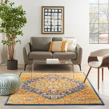 Load image into Gallery viewer, Nourison Allur 4&#39; x 6&#39; Orange Multicolor Area Rug ALR04 Orange Multicolor
