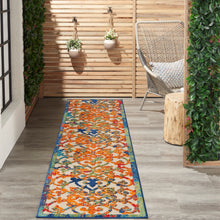 Load image into Gallery viewer, Nourison Aloha ALH21 10&#39; Runner Multicolor Easy-care Indoor-outdoor Rug ALH21 Multicolor
