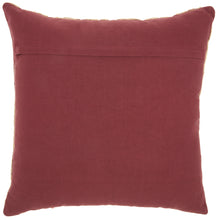 Load image into Gallery viewer, Mina Victory Life Styles Metallic Wavy Lines Maroon Throw Pillow ST172 18&quot; x 18&quot;
