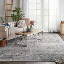 Load image into Gallery viewer, Malta by kathy ireland Home MAI12 Ivory/Blue 8&#39;x11&#39; Area Rug MAI12 Ivory/Blue
