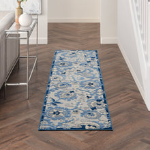 Load image into Gallery viewer, Nourison Aloha 2&#39; x 8&#39; Area Rug ALH17 Blue/Grey
