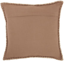 Load image into Gallery viewer, Mina Victory Life Styles Stonewash Checker Beige Throw Pillow RC456 18&quot; x 18&quot;
