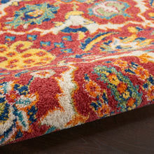 Load image into Gallery viewer, Nourison Allur 8&#39; x 10&#39; Red Multicolor Area Rug ALR03 Red Multicolor
