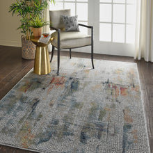 Load image into Gallery viewer, Nourison Ankara Global ANR09 White Multicolor 5&#39;x8&#39; Abstract Area Rug ANR09 Ivory/Multicolor
