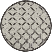 Load image into Gallery viewer, Nourison Country Side 5&#39; Round Area Rug CTR02 Ivory/Charcoal
