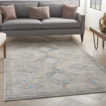 Load image into Gallery viewer, Nourison Concerto 5&#39; x 7&#39; Area Rug CNC14 Ivory/Grey/Blue
