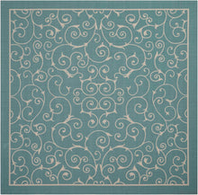 Load image into Gallery viewer, Nourison Home &amp; Garden RS019 Blue 7&#39; Square Rug RS019 Light Blue
