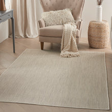 Load image into Gallery viewer, Nourison Courtyard 6&#39;x9&#39; Ivory Silver Area Rug COU01 Ivory Silver
