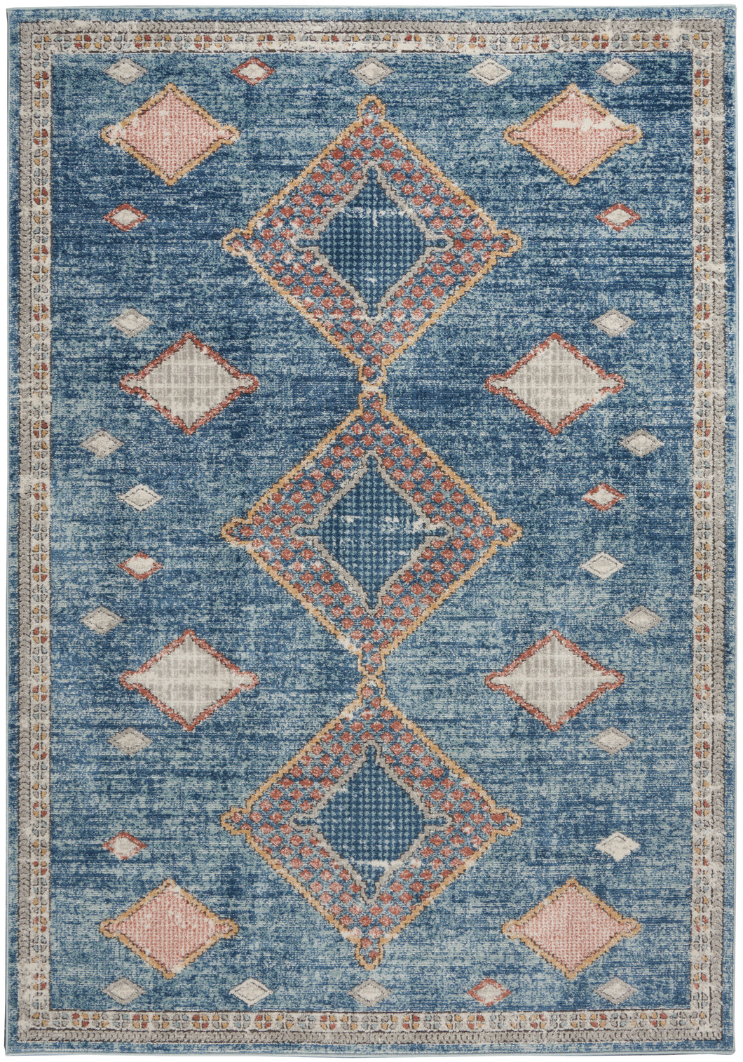 Nourison Concerto 5' x 7' Area Rug CNC14 Blue