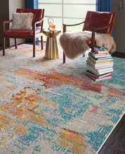 Load image into Gallery viewer, Nourison Celestial CES02 Multicolor Abstract 8&#39;x11&#39; Large Rug CES02 Sealife
