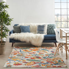 Load image into Gallery viewer, Nourison Allur 5&#39; x 7&#39; Ivory Multicolor Area Rug ALR09 Ivory Multicolor
