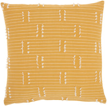 Load image into Gallery viewer, Kathy Ireland Pillow Broken Stripes Yellow Throw Pillow SS300 18&quot;X18&quot;
