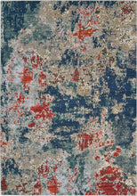 Load image into Gallery viewer, Nourison Artworks ATW01 Blue and Red 6&#39;x8&#39; Abstract Area Rug ATW01 Navy/Brick
