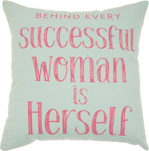 Load image into Gallery viewer, Nourison Trendy, Hip, New-Age Successful Woman Multicolor Throw Pillow RN951 18&quot; x 18&quot;

