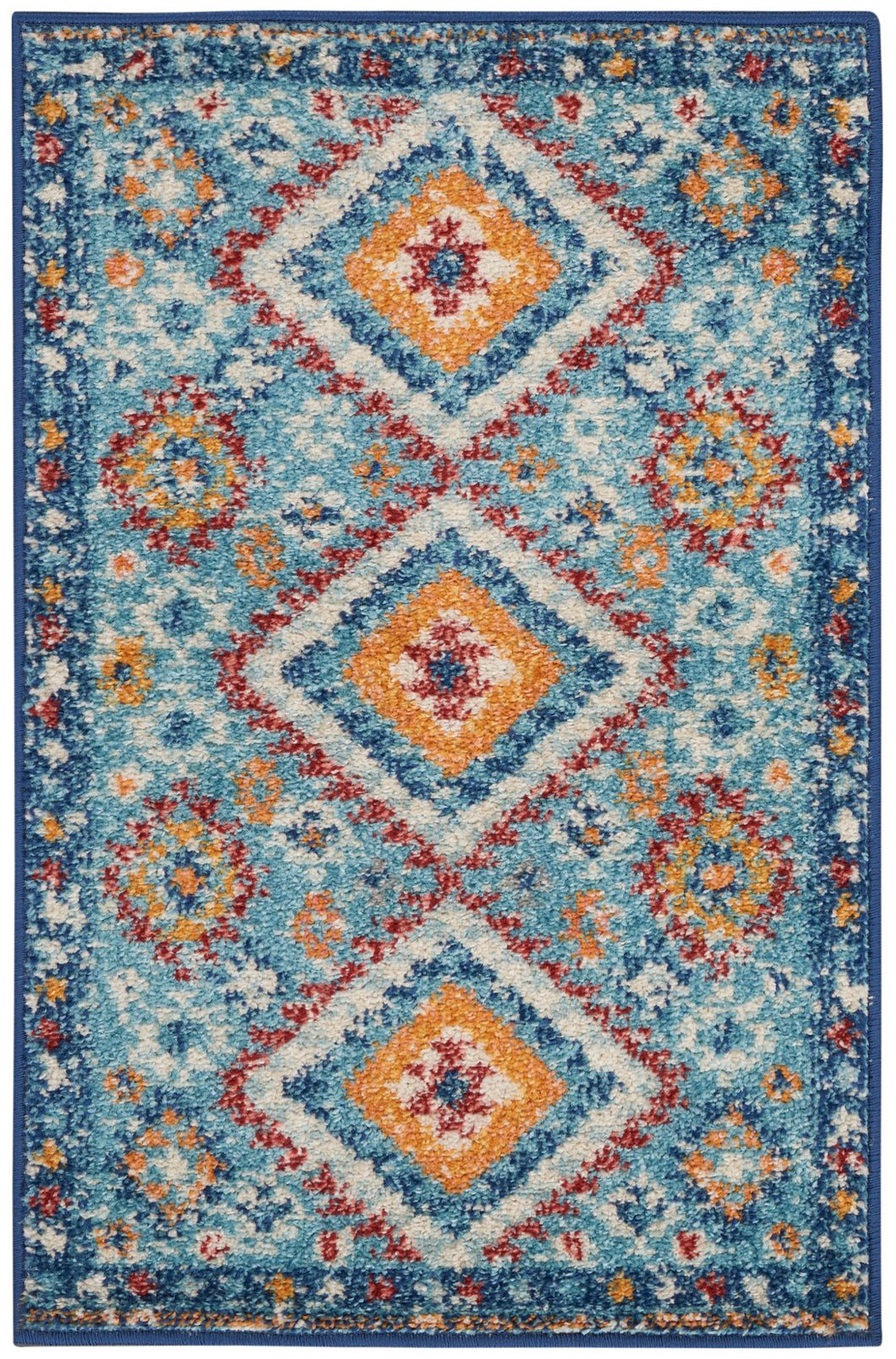 Nourison Passion 2'x3' Area Rug PSN47 Blue/Multicolor