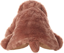 Load image into Gallery viewer, Mina Victory Plushlines Brown Dog Plush Animal Pillow Toy N0583 18&quot; x 22&quot;
