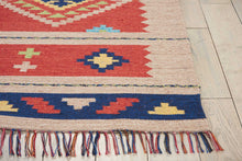 Load image into Gallery viewer, Nourison Baja BAJ02 Red and Black 4&#39;x6&#39; Southwestern Area Rug BAJ02 Red/Beige
