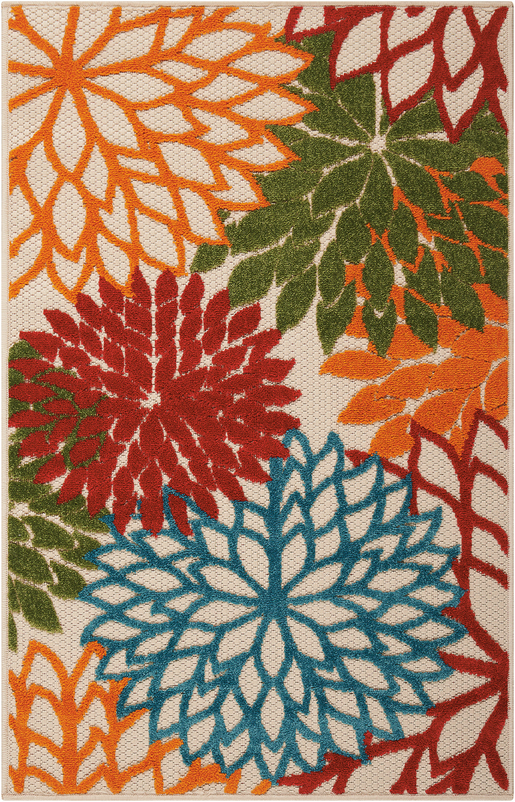 Nourison Aloha ALH05 Green 3'x4' Indoor-outdoor Area Rug ALH05 Green