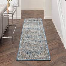 Load image into Gallery viewer, Nourison Concerto 10&#39; Runner Area Rug CNC11 Ivory Blue
