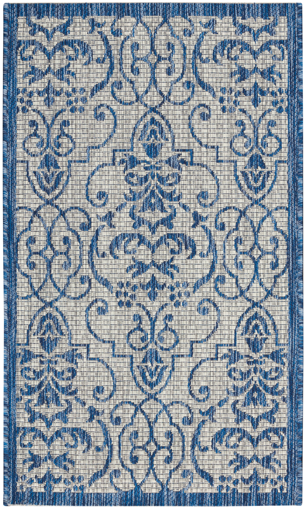Nourison Country Side 2' x 4' Area Rug CTR04 Ivory Blue