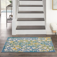 Load image into Gallery viewer, Nourison Aloha 3&#39; x 4&#39; Area Rug ALH21 Ivory Blue
