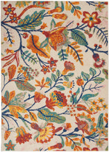 Load image into Gallery viewer, Nourison Allur 5&#39; x 7&#39; Ivory Multicolor Area Rug ALR09 Ivory Multicolor
