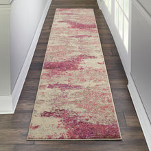 Load image into Gallery viewer, Nourison Celestial 6&#39; Runner Area Rug CES02 Ivory/Pink
