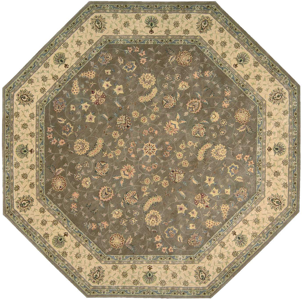 Nourison 2000 2003 Olive 10' Octagon Area Rug 2003 Olive