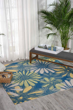 Load image into Gallery viewer, Nourison Home &amp; Garden RS022 Blue 8&#39; Square Rug RS022 Blue
