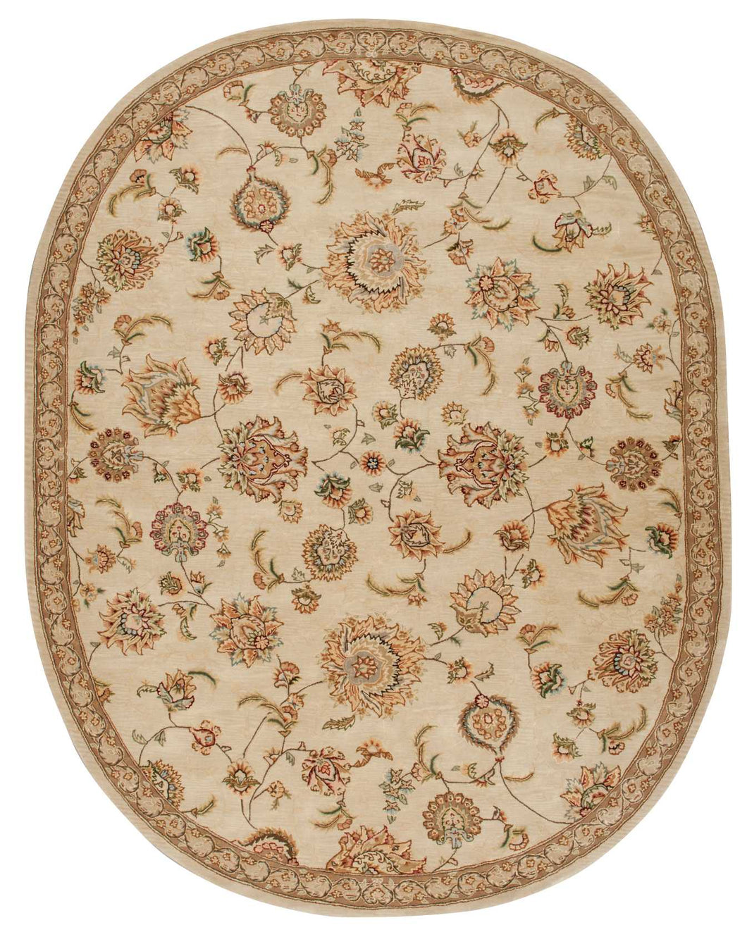 Nourison 2000 2360 Beige 10' Oval Area Rug 2360 Beige
