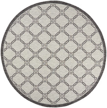 Load image into Gallery viewer, Nourison Country Side 8&#39; Round Area Rug CTR02 Ivory/Charcoal
