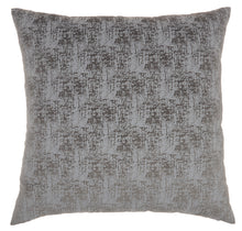 Load image into Gallery viewer, Mina Victory Life Styles Erased Velvet Charcoal Throw Pillow ET438 22&quot; x 22&quot;
