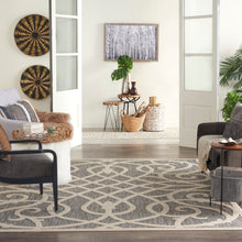 Load image into Gallery viewer, Nourison Cozumel 9&#39; x 12&#39; Area Rug CZM04 Grey
