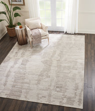 Load image into Gallery viewer, Nourison Ellora ELL01 Grey and White 9&#39;x12&#39; Oversized Handmade Rug ELL01 Ivory/Grey
