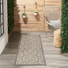 Load image into Gallery viewer, Nourison Aloha 8&#39; Runner Grey Patio Area Rug ALH21 Natural
