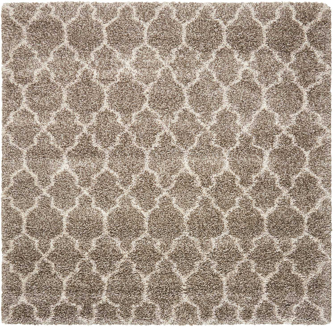 Nourison Amore AMOR2 Beige 7' Square Rug AMOR2 Stone